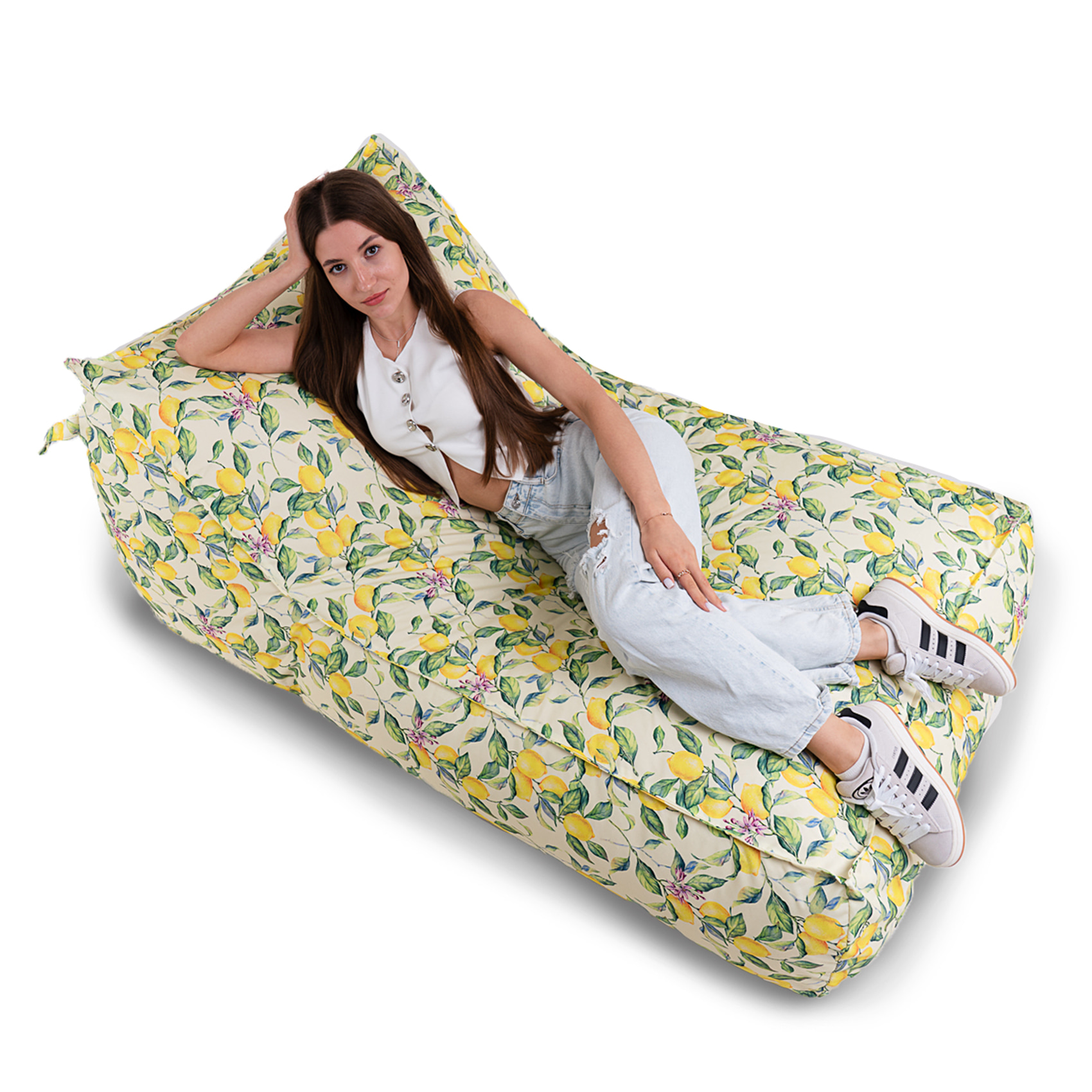 Крісло лежак SanchoBAG Print Lemon