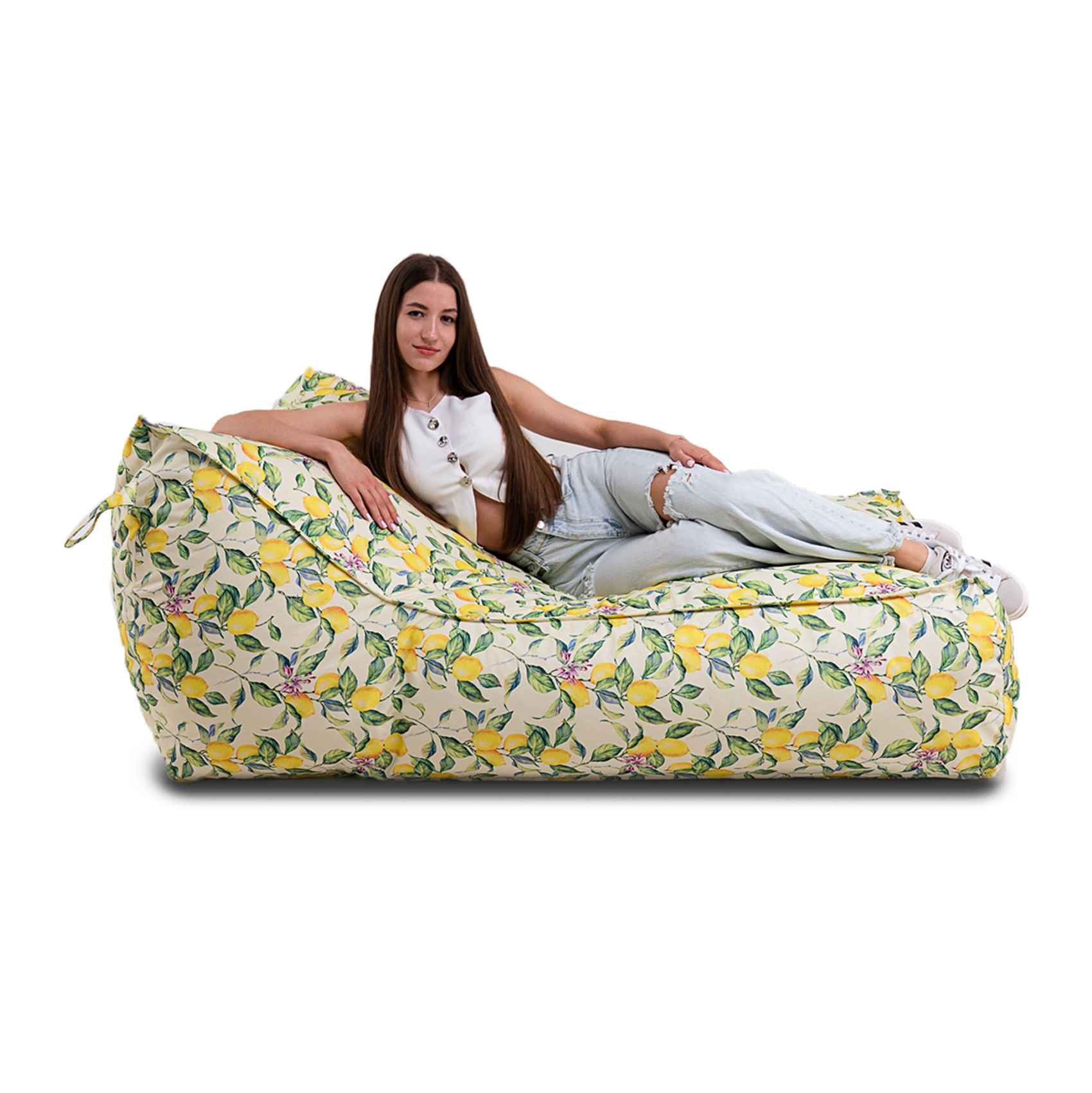 Крісло лежак SanchoBAG Print Lemon